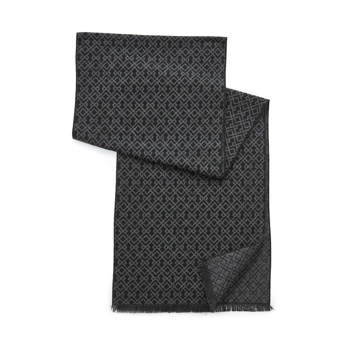 VERDE ΑΝΔΡΙΚΟ ΚΑΣΚΟΛ ΒΙΣΚΟΖ  185*33cm 59-0032 ΜΑΥΡΟ