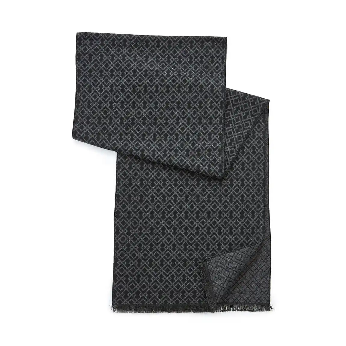 VERDE ΑΝΔΡΙΚΟ ΚΑΣΚΟΛ ΒΙΣΚΟΖ  185*33cm 59-0032 ΜΑΥΡΟ