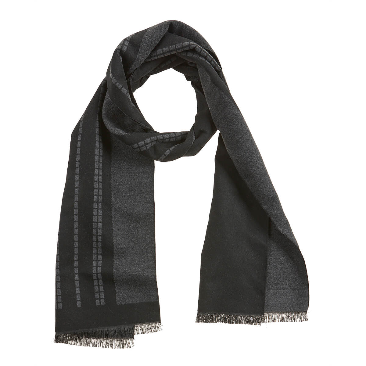 Verde Ανδρικό Κασκόλ 59-0058 Μαύρο