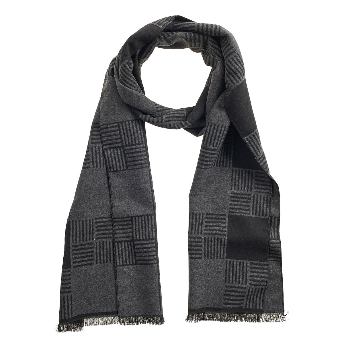 Verde Ανδρικό Κασκόλ 59-0060 Μαύρο