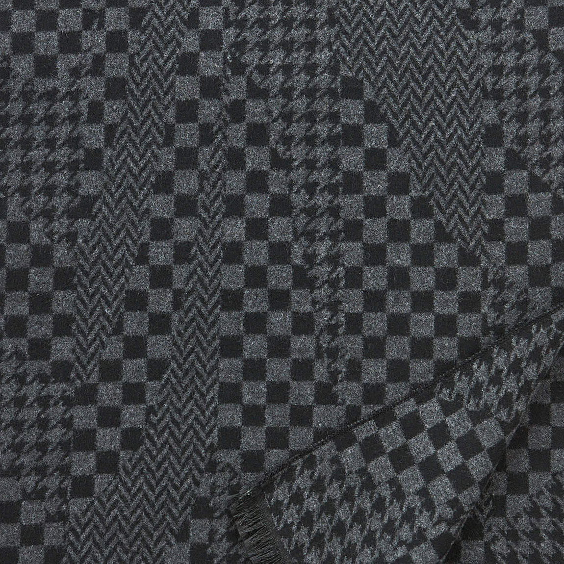 VERDE ΑΝΔΡΙΚΟ ΚΑΣΚΟΛ ΒΙΣΚΟΖ  185*33cm 59-0020 ΜΑΥΡΟ