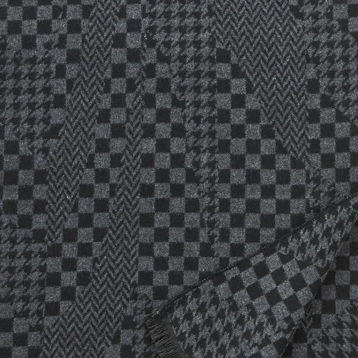 VERDE ΑΝΔΡΙΚΟ ΚΑΣΚΟΛ ΒΙΣΚΟΖ  185*33cm 59-0020 ΜΑΥΡΟ