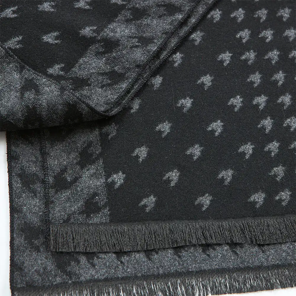 VERDE ΑΝΔΡΙΚΟ ΚΑΣΚΟΛ ΒΙΣΚΟΖ  185*33cm 59-0023 ΜΑΥΡΟ