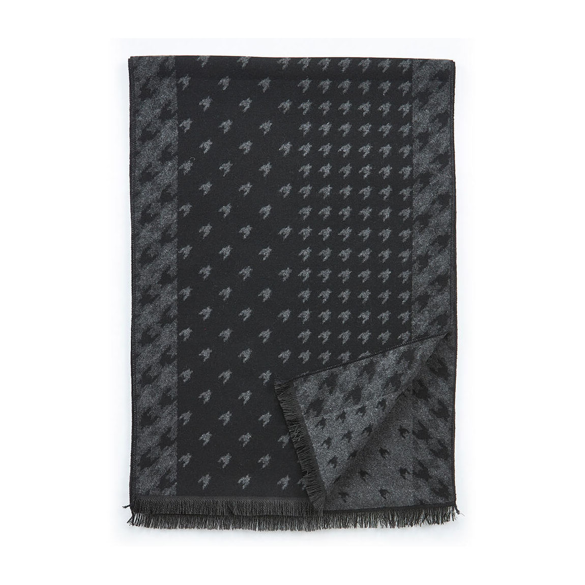 VERDE ΑΝΔΡΙΚΟ ΚΑΣΚΟΛ ΒΙΣΚΟΖ  185*33cm 59-0023 ΜΑΥΡΟ