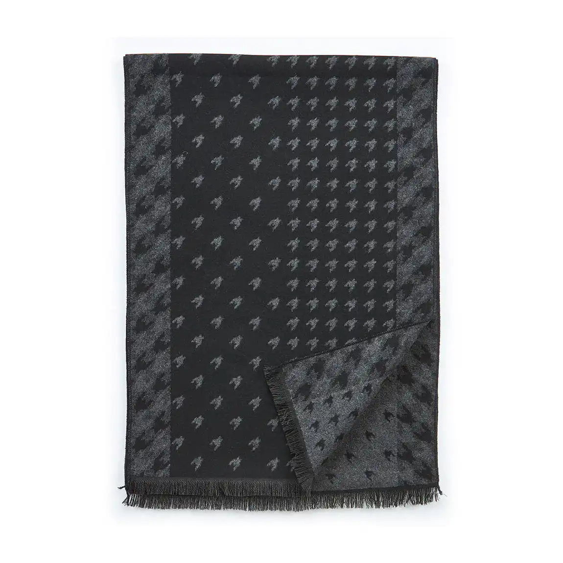 VERDE ΑΝΔΡΙΚΟ ΚΑΣΚΟΛ ΒΙΣΚΟΖ  185*33cm 59-0023 ΜΑΥΡΟ