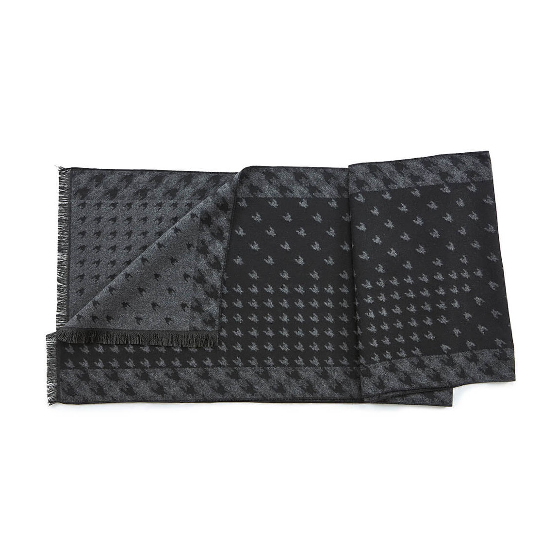 VERDE ΑΝΔΡΙΚΟ ΚΑΣΚΟΛ ΒΙΣΚΟΖ  185*33cm 59-0023 ΜΑΥΡΟ