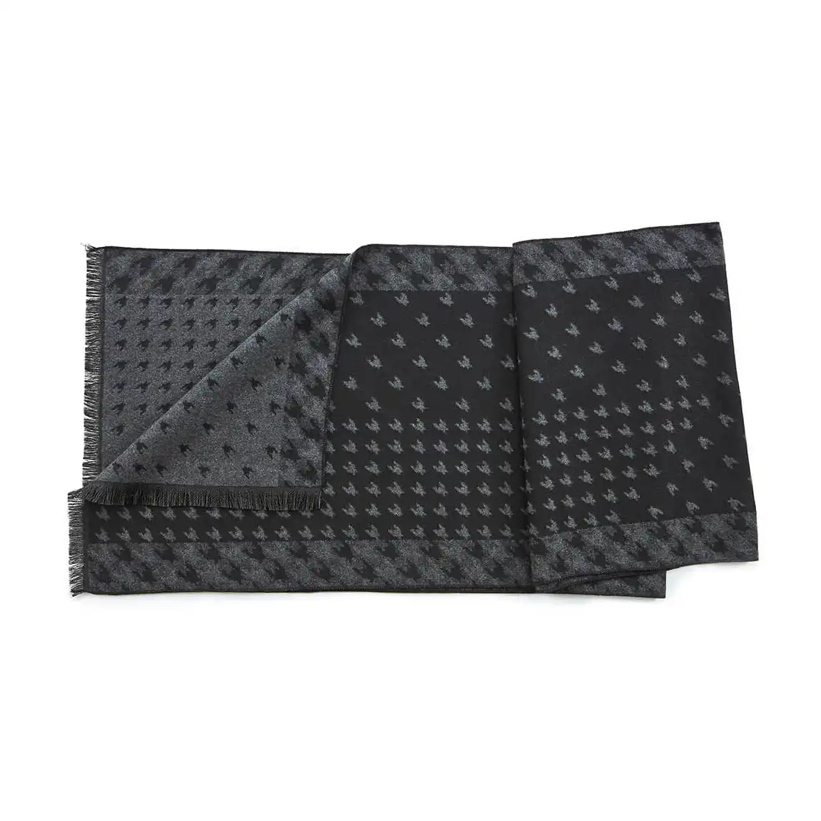 VERDE ΑΝΔΡΙΚΟ ΚΑΣΚΟΛ ΒΙΣΚΟΖ  185*33cm 59-0023 ΜΑΥΡΟ