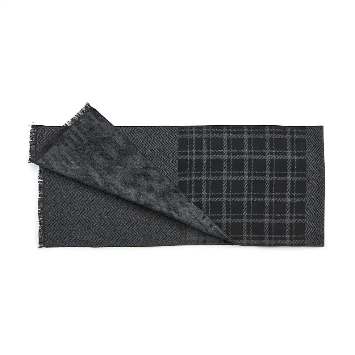 VERDE ΑΝΔΡΙΚΟ ΚΑΣΚΟΛ ΒΙΣΚΟΖ  185*33cm 59-0027 ΜΑΥΡΟ