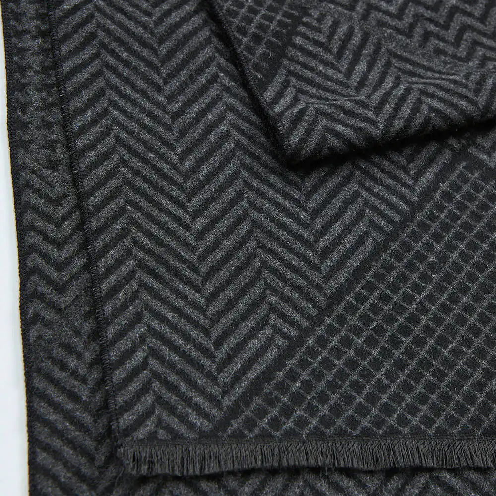 VERDE ΑΝΔΡΙΚΟ ΚΑΣΚΟΛ ΒΙΣΚΟΖ  185*33cm 59-0029 ΜΑΥΡΟ