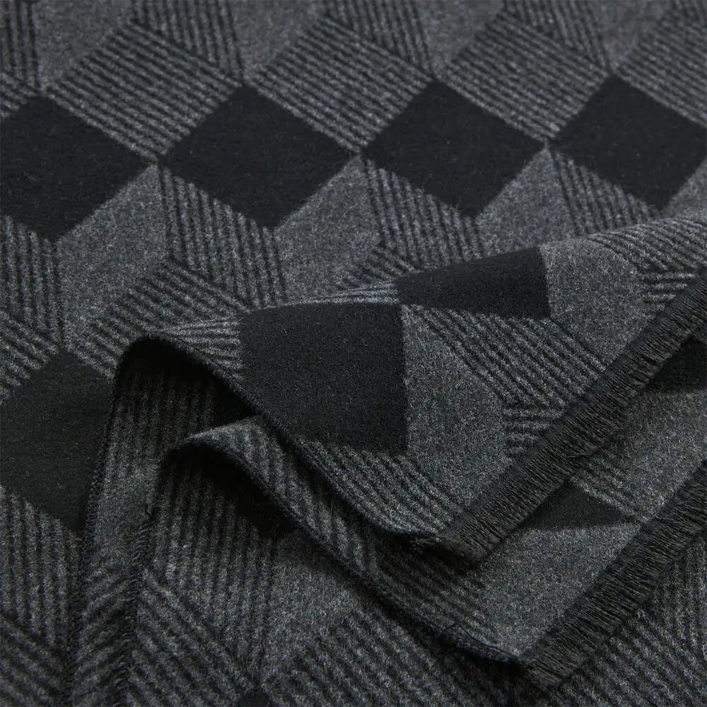 VERDE ΑΝΔΡΙΚΟ ΚΑΣΚΟΛ ΒΙΣΚΟΖ  185*33cm 59-0030 ΜΑΥΡΟ