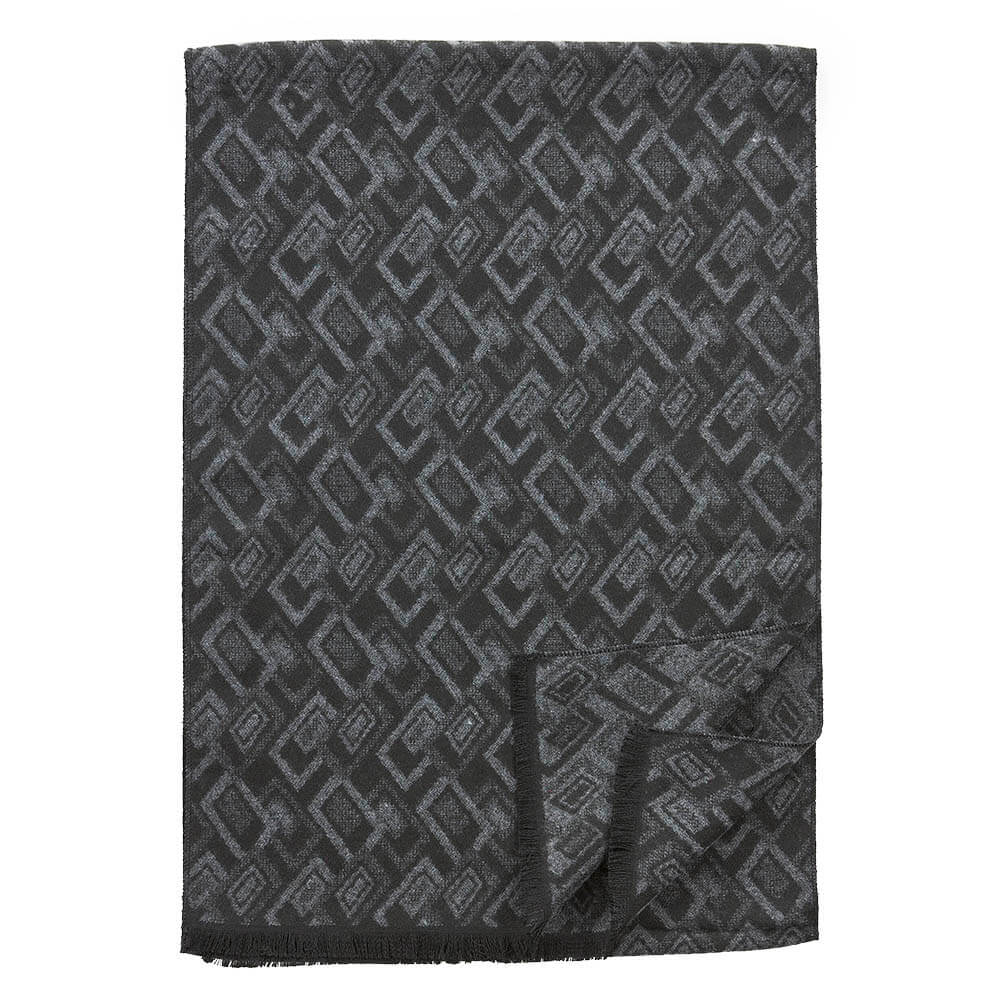 VERDE ΑΝΔΡΙΚΟ ΚΑΣΚΟΛ ΒΙΣΚΟΖ  185*33cm 59-0037 ΜΑΥΡΟ