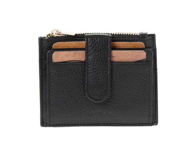 Δερμάτινη Καρτοθήκη Lavor με φερμουάρ 1-5952 μαύρη Δερμάτινη Καρτοθήκη Lavor με φερμουάρ 1-5952 μαύρη