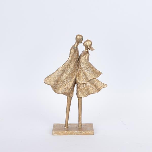 ΔΙΑΚΟΣΜΗΤΙΚΟ ΓΛΥΠΤΟ ΖΕΥΓΑΡΙ ΧΡΥΣΟ 21.5x9x34cm