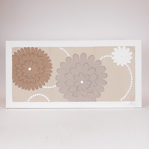 ΠΙΝΑΚΑΣ ΚΑΜΒΑΣ ΛΟΥΛΟΥΔΙΑ ΜΠΕΖ – ΛΕΥΚΟΣ – ΚΑΦΕ 60x3x120cm