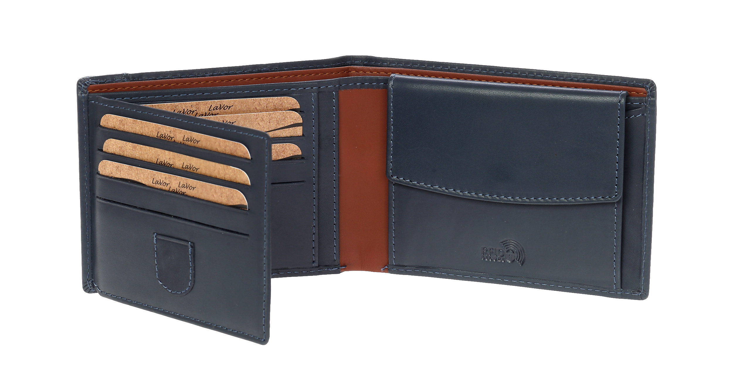 LaVor 1-5114 Ανδρικό Δερμάτινο Πορτοφόλι Μπλε LaVor 1-5114 Ανδρικό Δερμάτινο Πορτοφόλι Μπλε