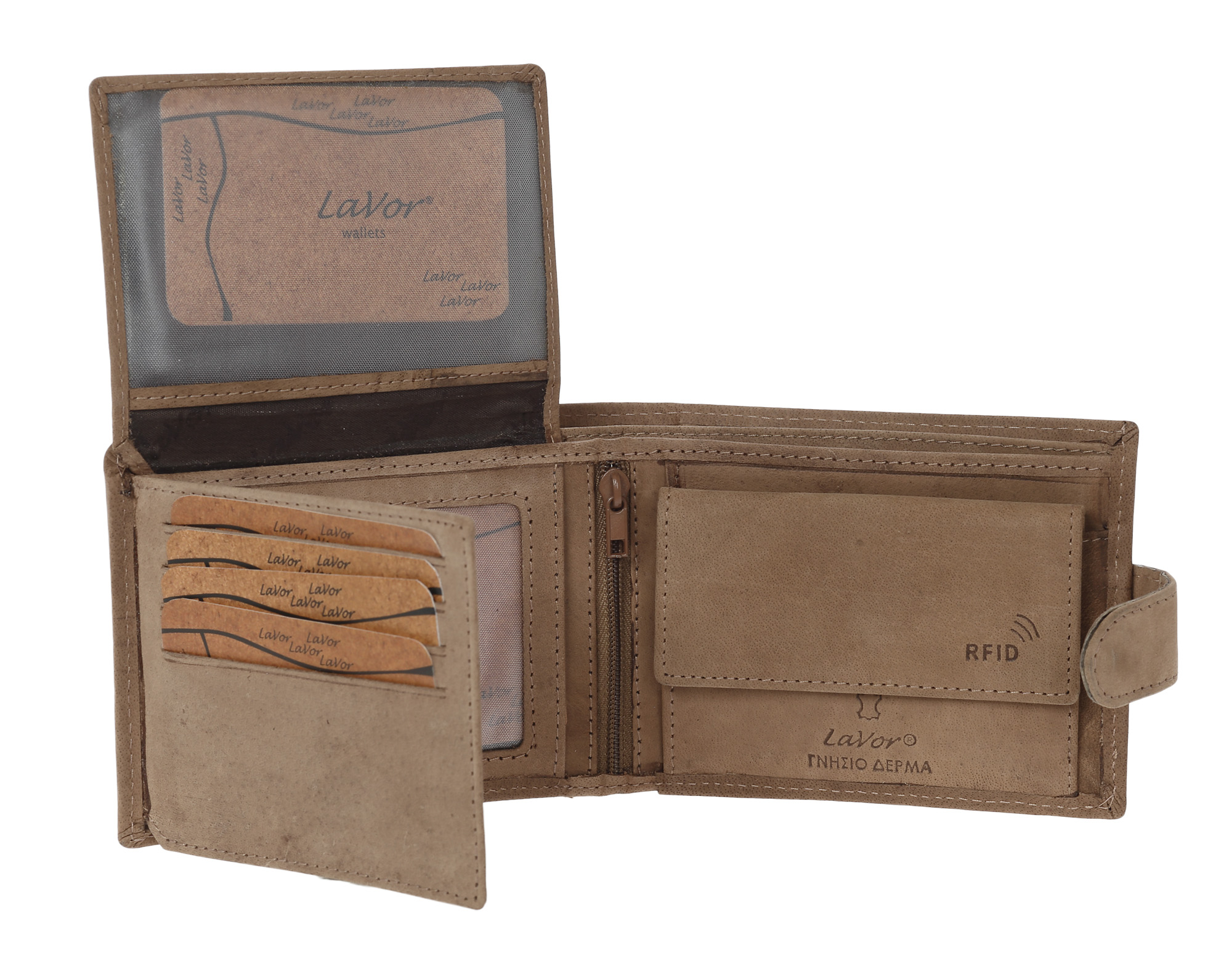 LaVor 1-3653 Ανδρικό Δερμάτινο Πορτοφόλι με RFID Crunch LaVor 1-3653 Ανδρικό Δερμάτινο Πορτοφόλι με RFID Crunch