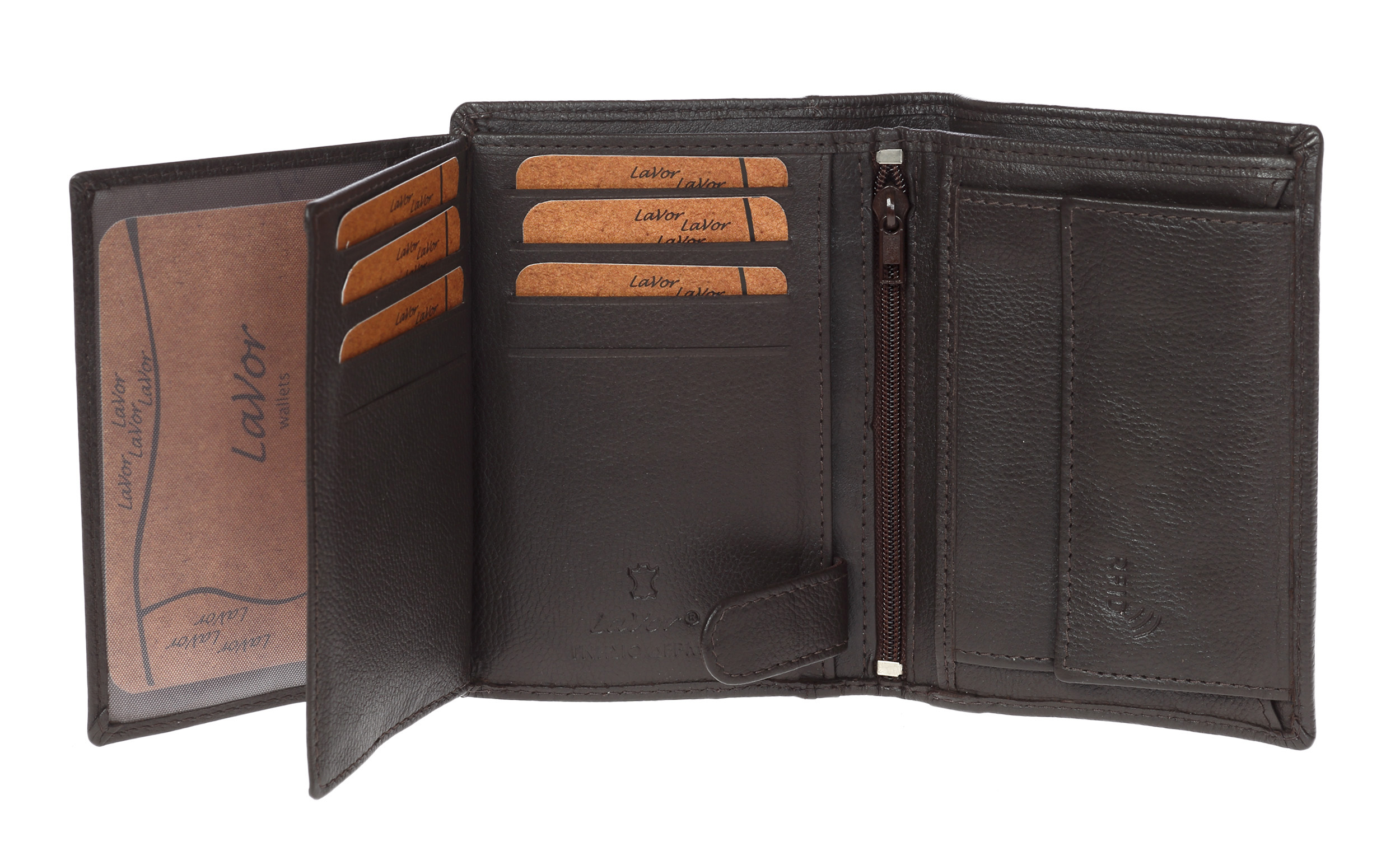 LaVor 1-3211 Ανδρικό Δερμάτινο Πορτοφόλι με RFID Καφέ LaVor 1-3211 Ανδρικό Δερμάτινο Πορτοφόλι με RFID Καφέ