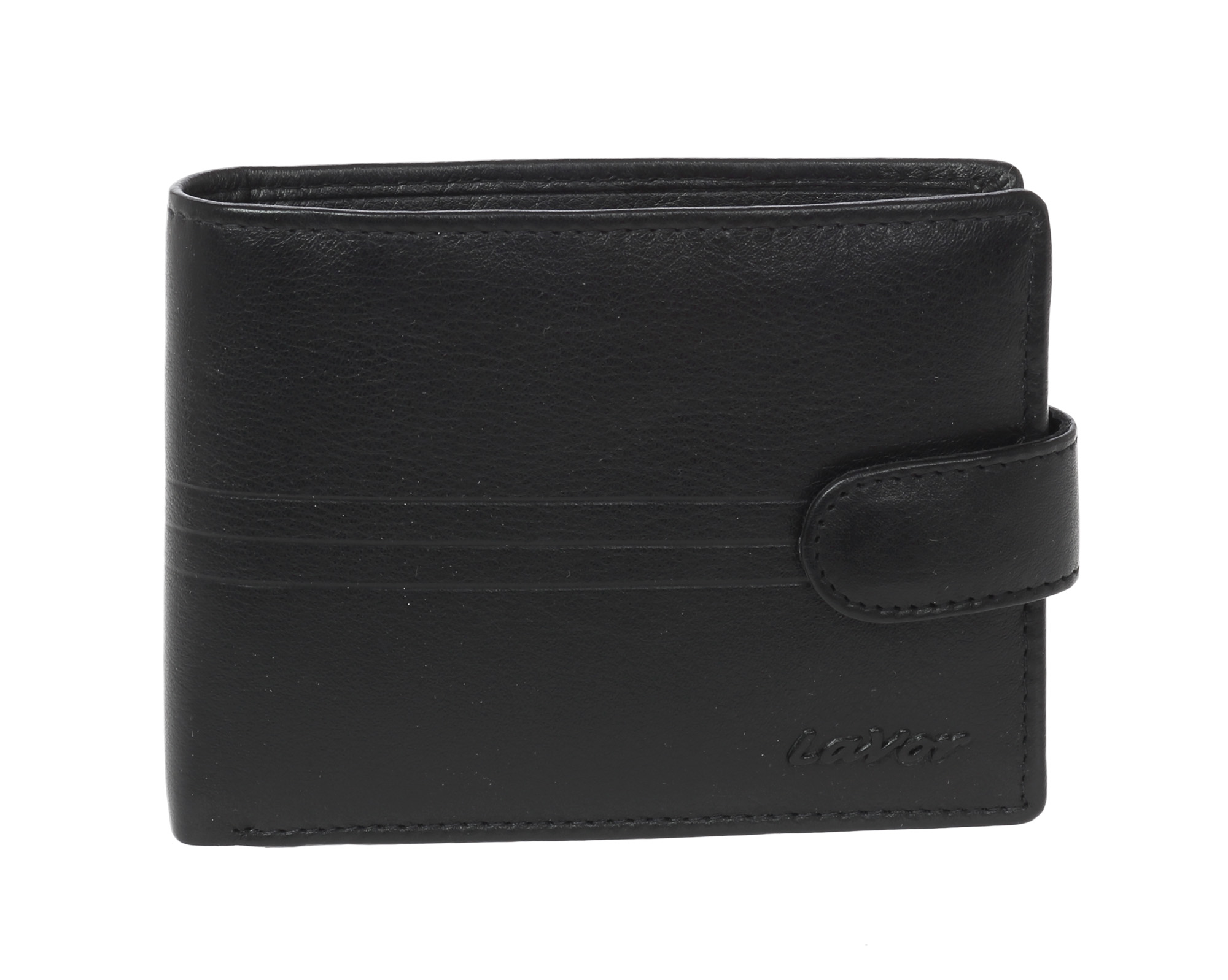 LaVor 1-3653 Ανδρικό Δερμάτινο Πορτοφόλι με RFID Μαύρο