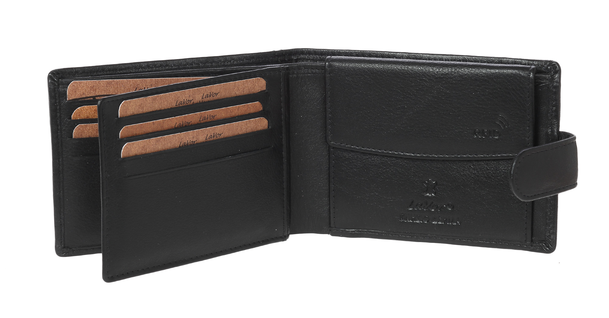 LaVor 1-3420 Ανδρικό Δερμάτινο Πορτοφόλι με RFID Μαύρο LaVor 1-3420 Ανδρικό Δερμάτινο Πορτοφόλι με RFID Μαύρο