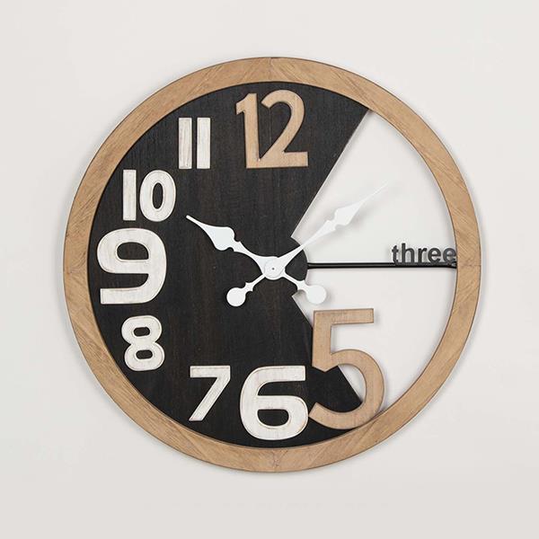 ΡΟΛΟΪ ΤΟΙΧΟΥ ΞΥΛΙΝΟ ΜΑΥΡΟ – NATURAL – ΛΕΥΚΟ 59.5x3x59.5cm