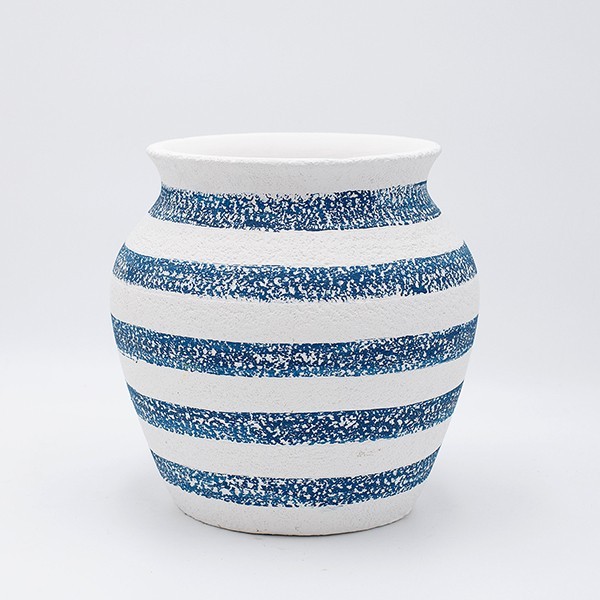 ΠΥΘΑΡΙ ΜΠΛΕ-ΛΕΥΚΟ 22x22x22cm