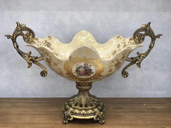 ΦΟΝΤΑΝΙΕΡΑ ΠΟΡΣΕΛΑΝΗ ΜΠΕΖ – ΧΡΥΣΗ 52x26x34cm