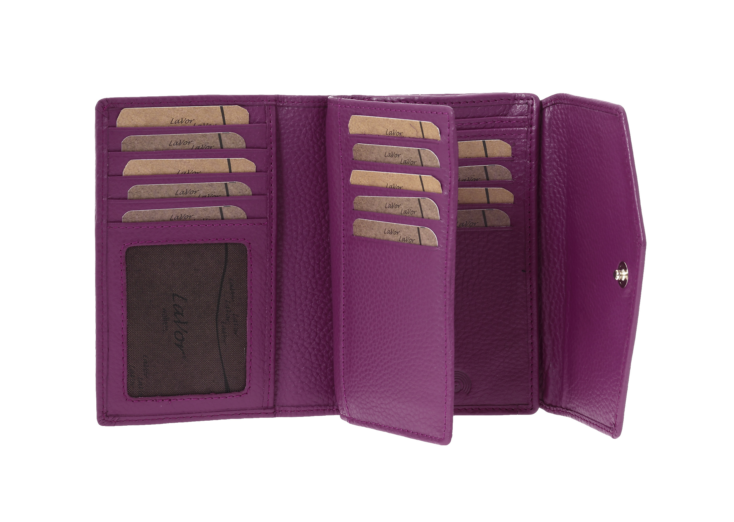 Γυναικείο Δερμάτινο Πορτοφόλι Lavor 6000 μωβ