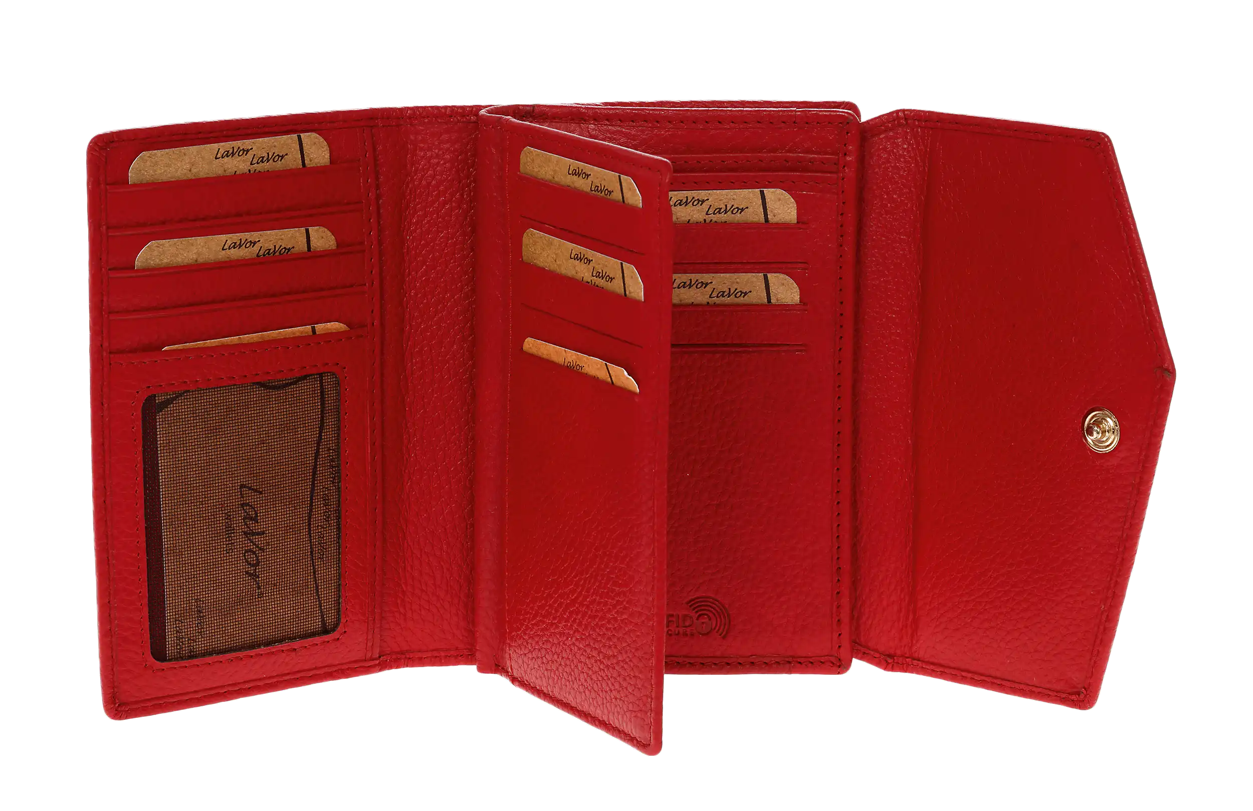 Γυναικείο Δερμάτινο Πορτοφόλι Lavor 6000 κόκκινο