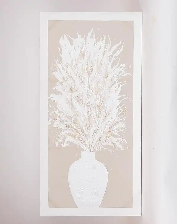 ΠΙΝΑΚΑΣ ΚΑΜΒΑΣ ΒΑΖΟ ΜΕ ΣΤΑΧΥΑ ΜΠΕΖ – ΛΕΥΚΟΣ 60x3x120cm ΠΙΝΑΚΑΣ ΚΑΜΒΑΣ ΒΑΖΟ ΜΕ ΣΤΑΧΥΑ ΜΠΕΖ – ΛΕΥΚΟΣ 60x3x120cm