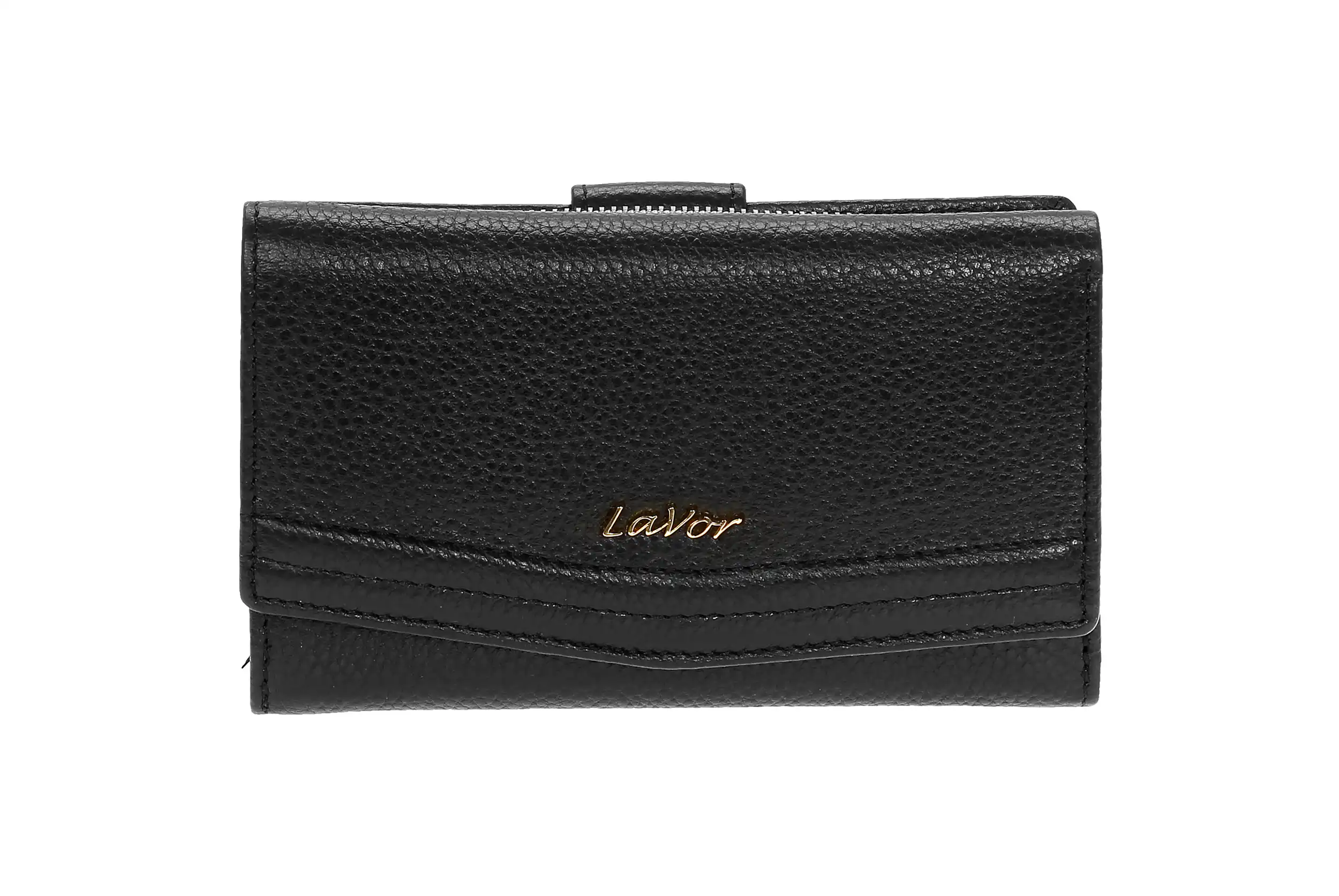 Γυναικείο Δερμάτινο Πορτοφόλι Lavor 6019 μαύρο