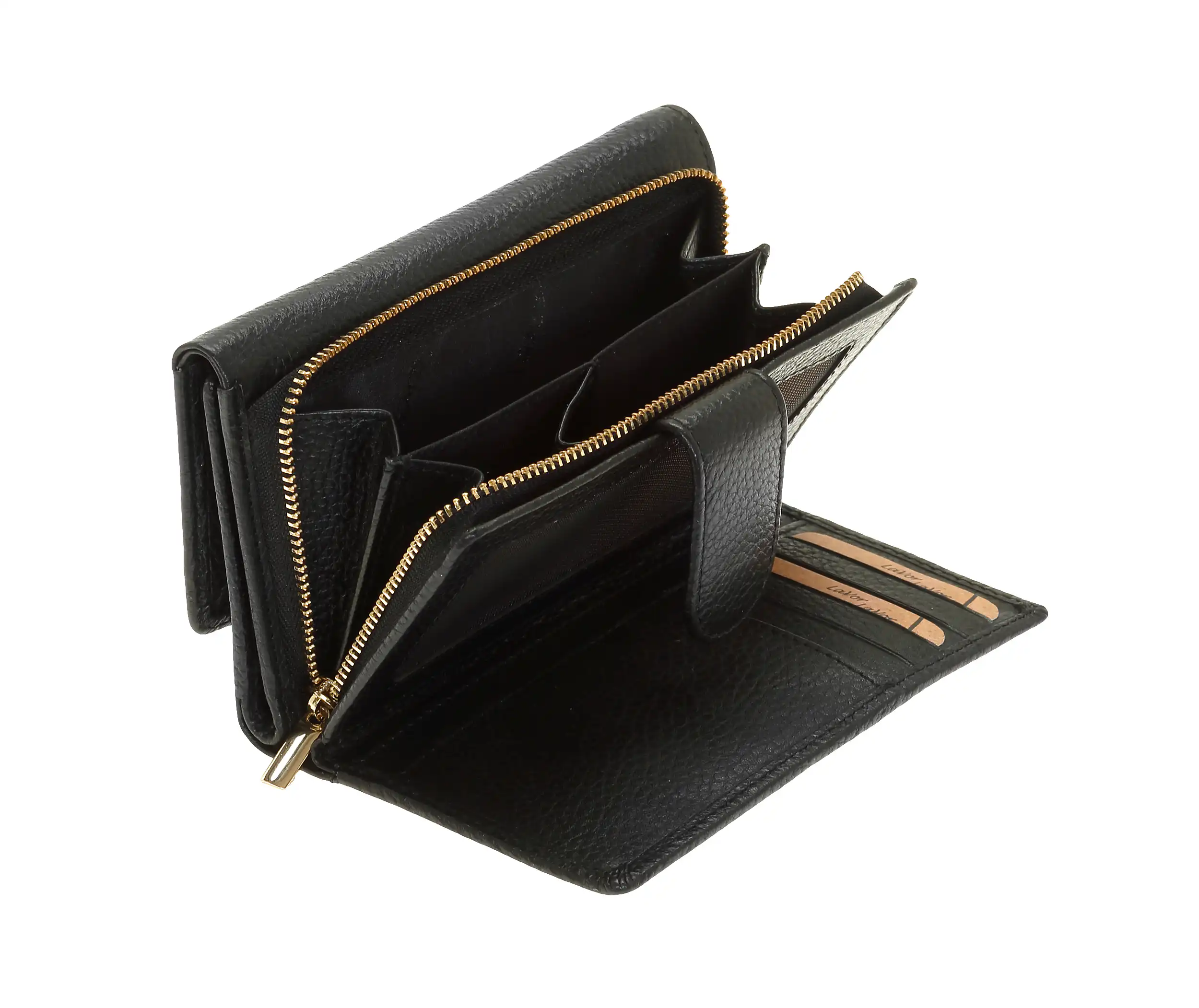 Γυναικείο Δερμάτινο Πορτοφόλι Lavor 6019 μαύρο