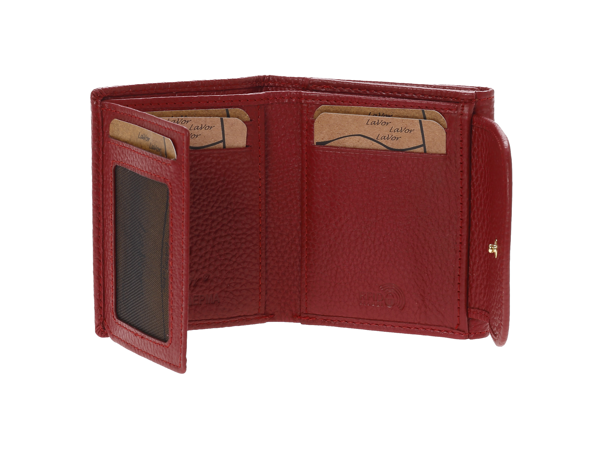 Γυναικείο Δερμάτινο Πορτοφόλι Lavor 6024 κόκκινο Γυναικείο Δερμάτινο Πορτοφόλι Lavor 6024 κόκκινο