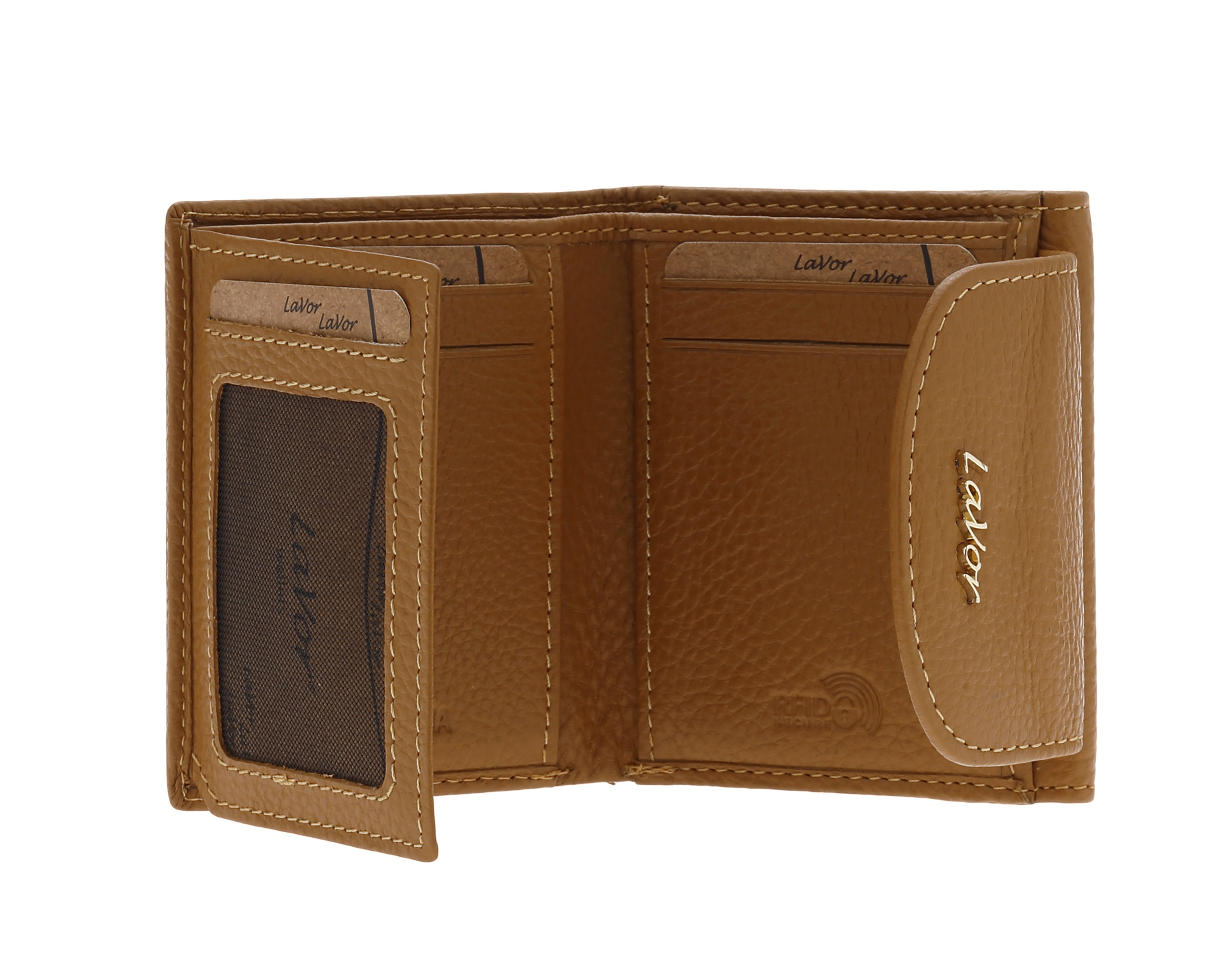 Γυναικείο Δερμάτινο Πορτοφόλι Lavor 6024 ταμπά