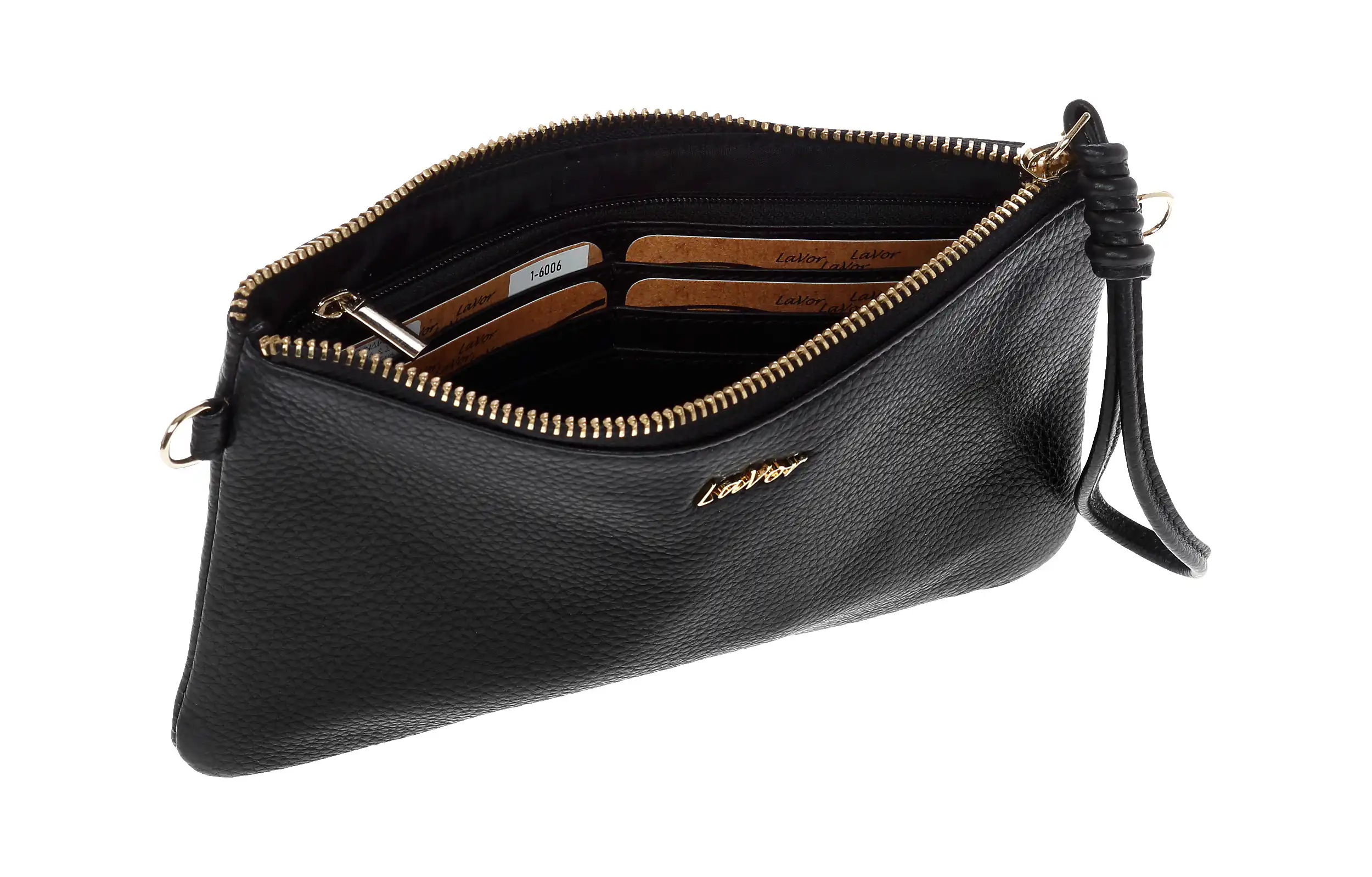 Γυναικείο Δερμάτινο Πορτοφόλι Lavor 6033 μαύρο Γυναικείο Δερμάτινο Πορτοφόλι Lavor 6033 μαύρο
