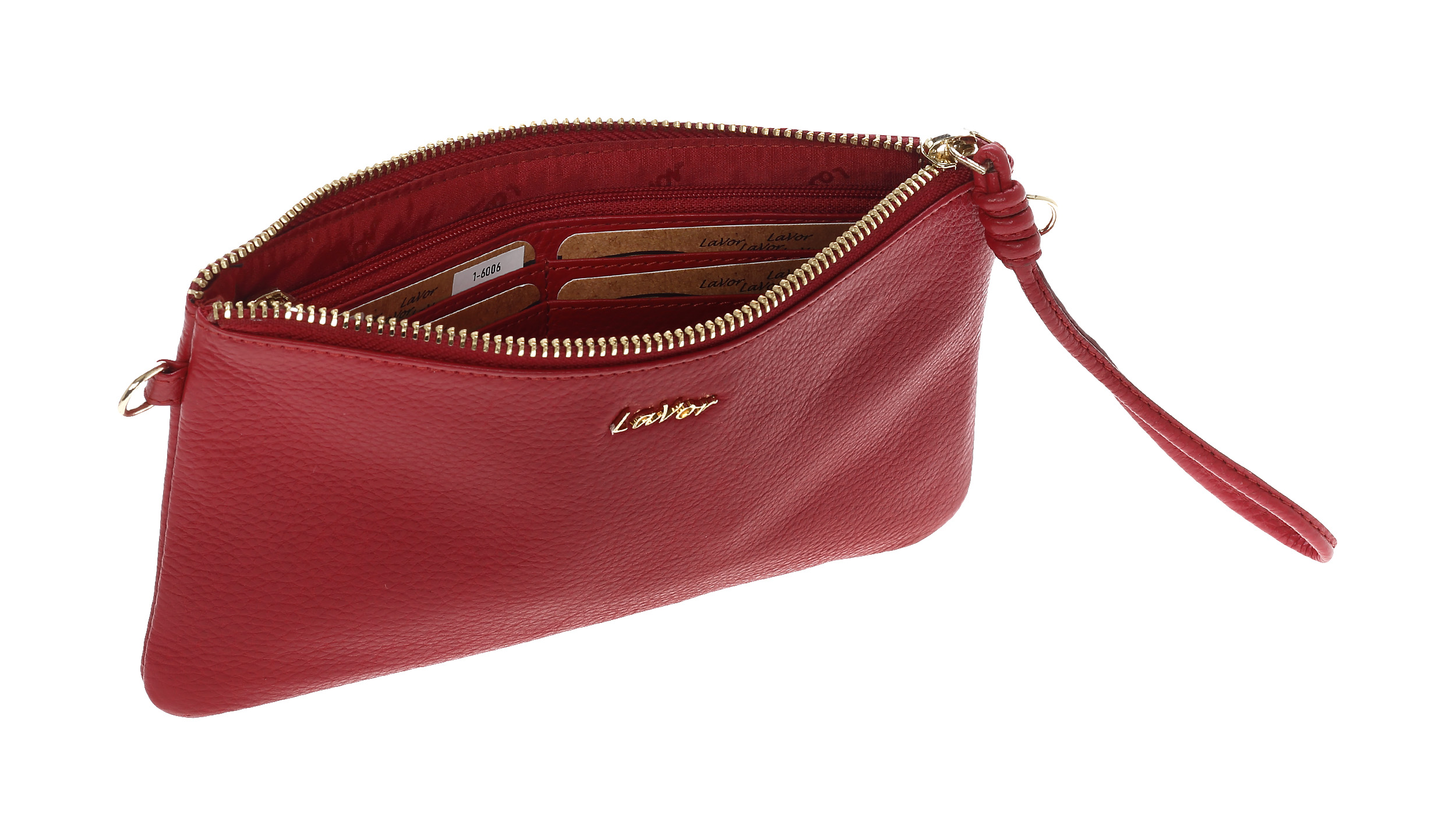 Γυναικείο Δερμάτινο Πορτοφόλι Lavor 6033 κόκκινο Γυναικείο Δερμάτινο Πορτοφόλι Lavor 6033 κόκκινο