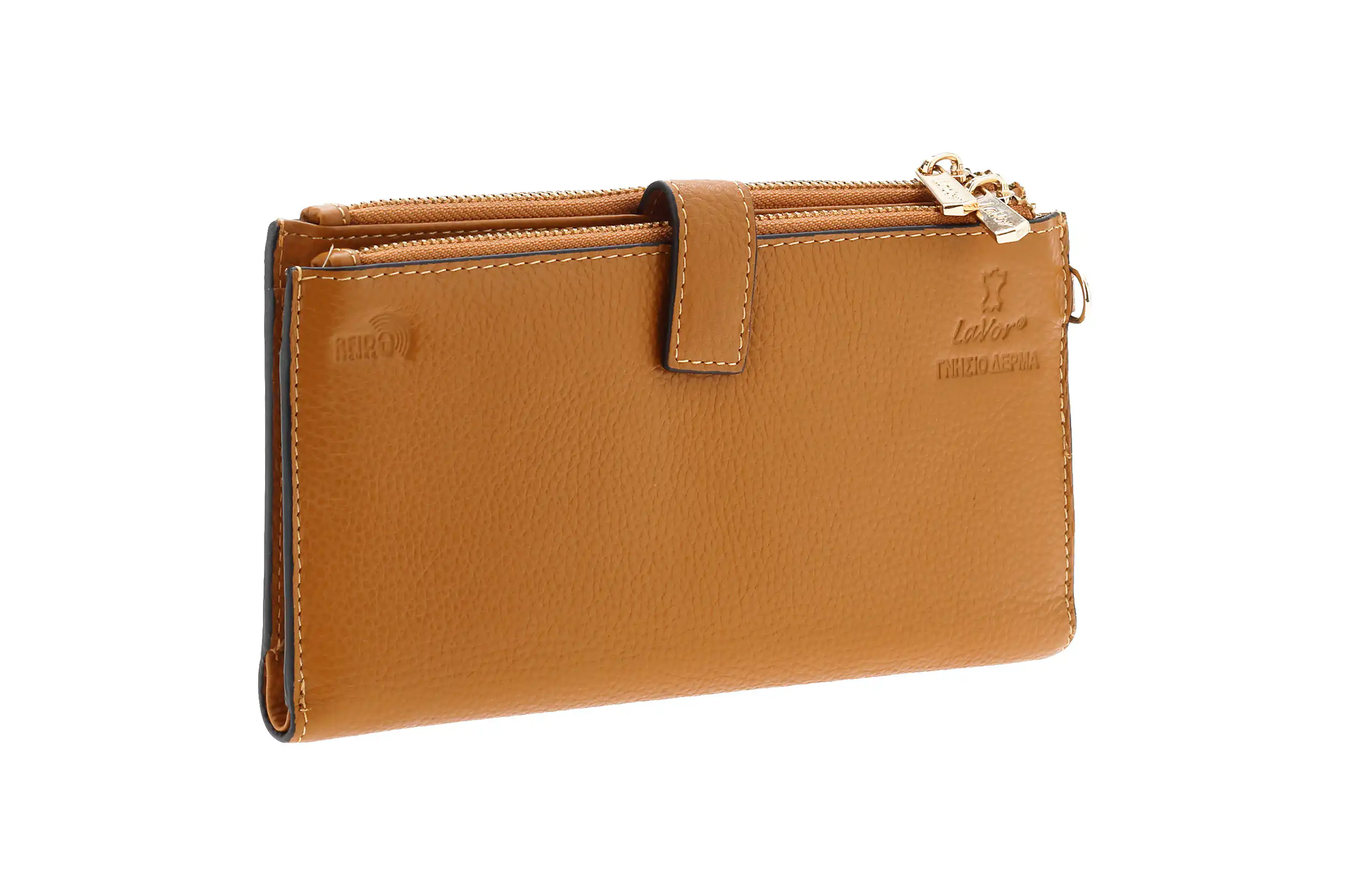 Γυναικείο Δερμάτινο Πορτοφόλι Lavor 6047 ταμπά