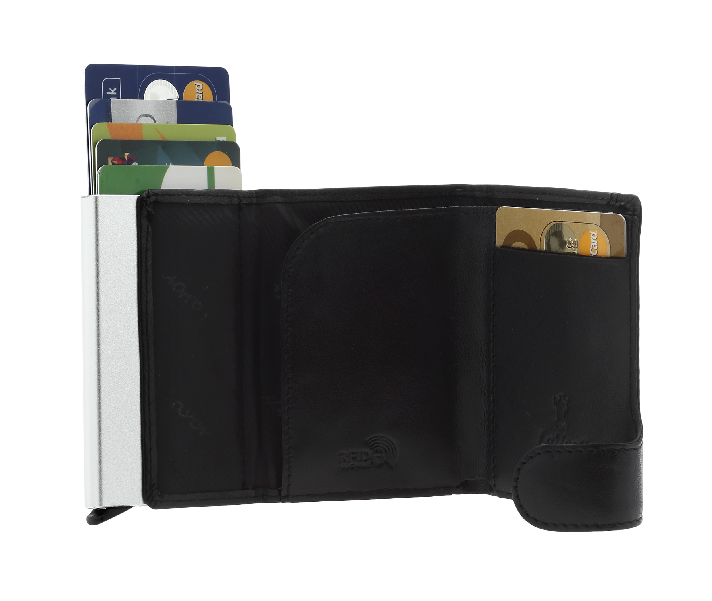 Δερμάτινη Καρτοθήκη με εξωτερικό κλιπ Lavor 6061 μαύρο
