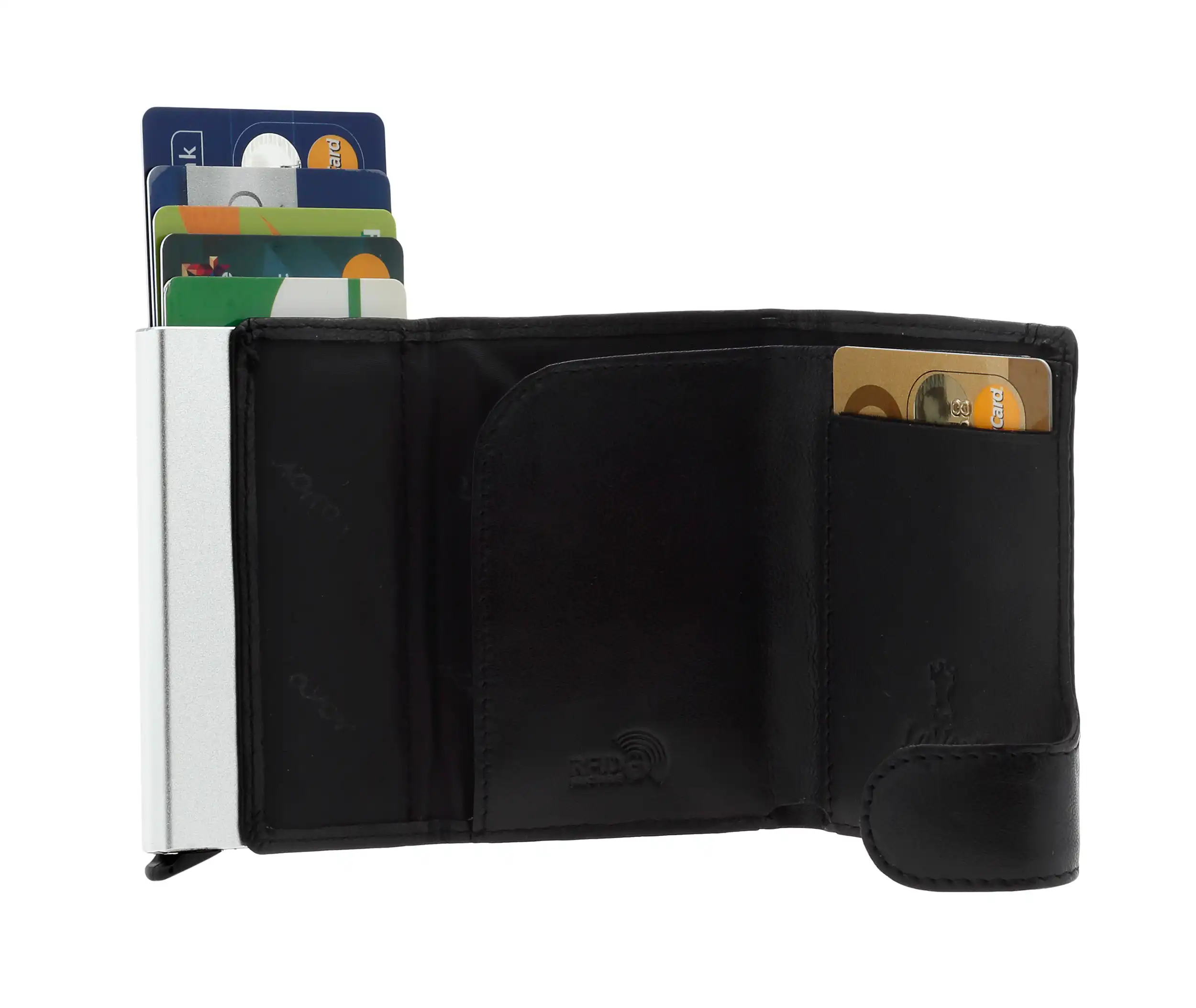 Δερμάτινη Καρτοθήκη με εξωτερικό κλιπ Lavor 6061 μαύρο