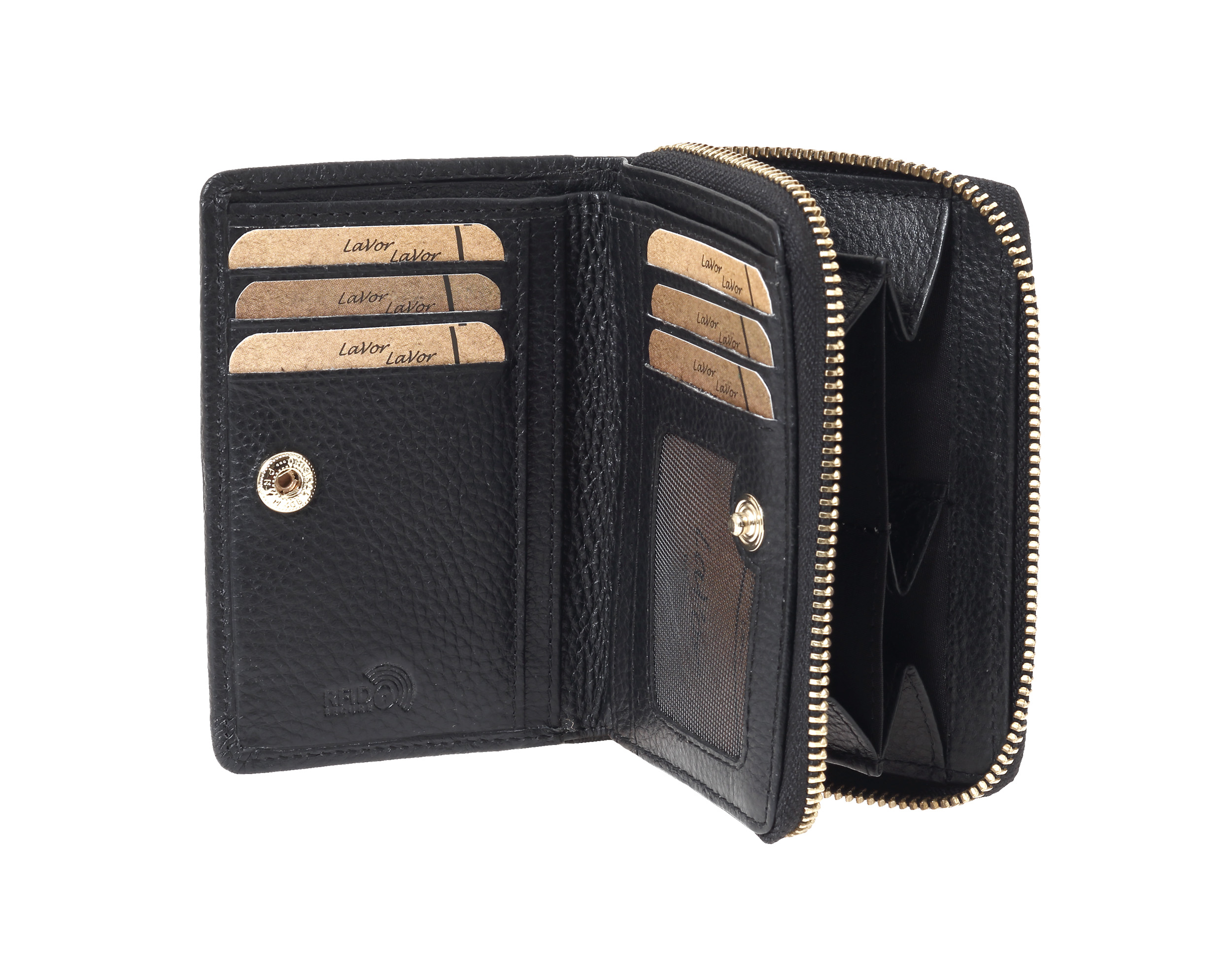 Γυναικείο Δερμάτινο Πορτοφόλι Lavor 6081 μαύρο Γυναικείο Δερμάτινο Πορτοφόλι Lavor 6081 μαύρο