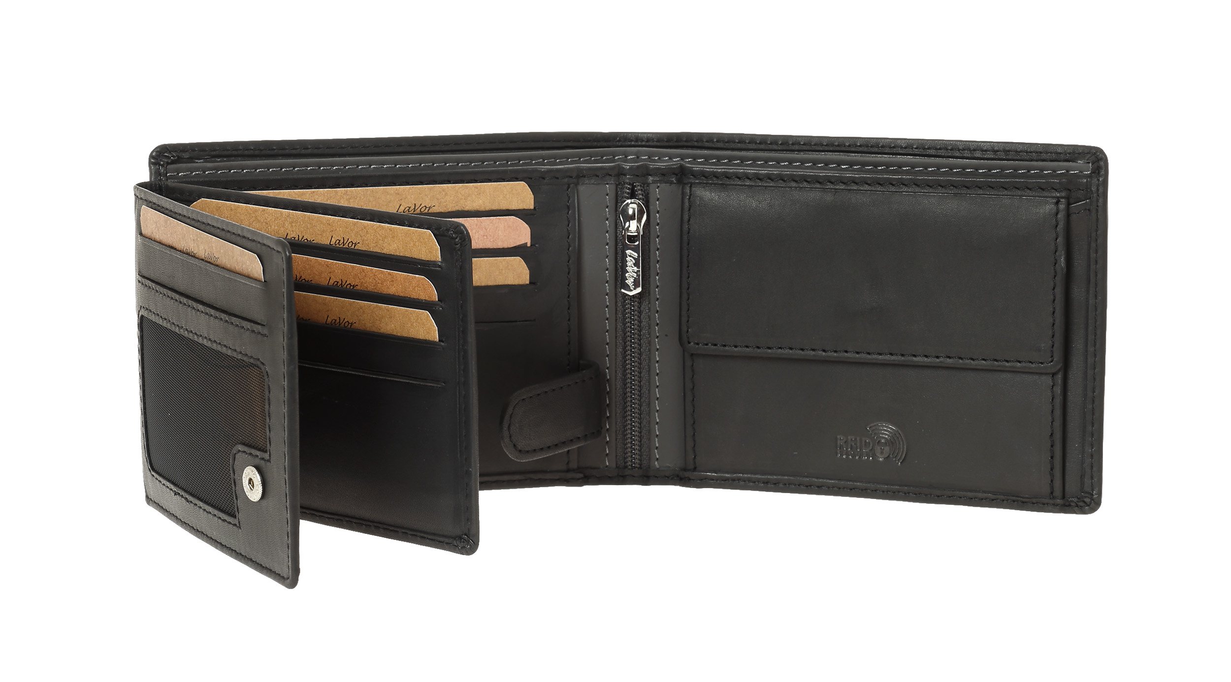 Ανδρικό Δερμάτινο Πορτοφόλι Lavor 6088 μαύρο Ανδρικό Δερμάτινο Πορτοφόλι Lavor 6088 μαύρο
