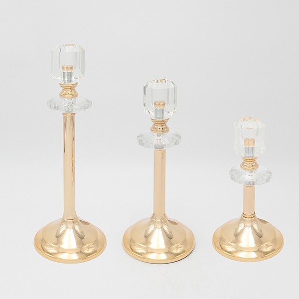 S/3 ΚΗΡΟΠΗΓΙΟ ΜΕΤΑΛΛΙΚΟ ΧΡΥΣΟ 10x29cm/ 10x24cm/ 10x19cm