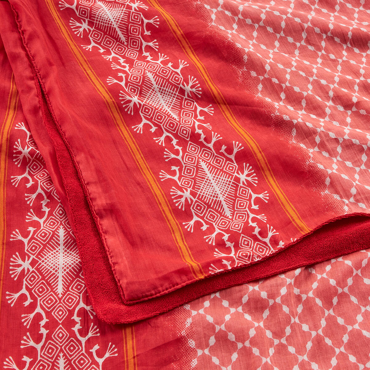 Verde Γυναικεία Πετσέτα Θαλάσσης 61-0003 Cotton 50% Ινδίας Πολύχρωμο