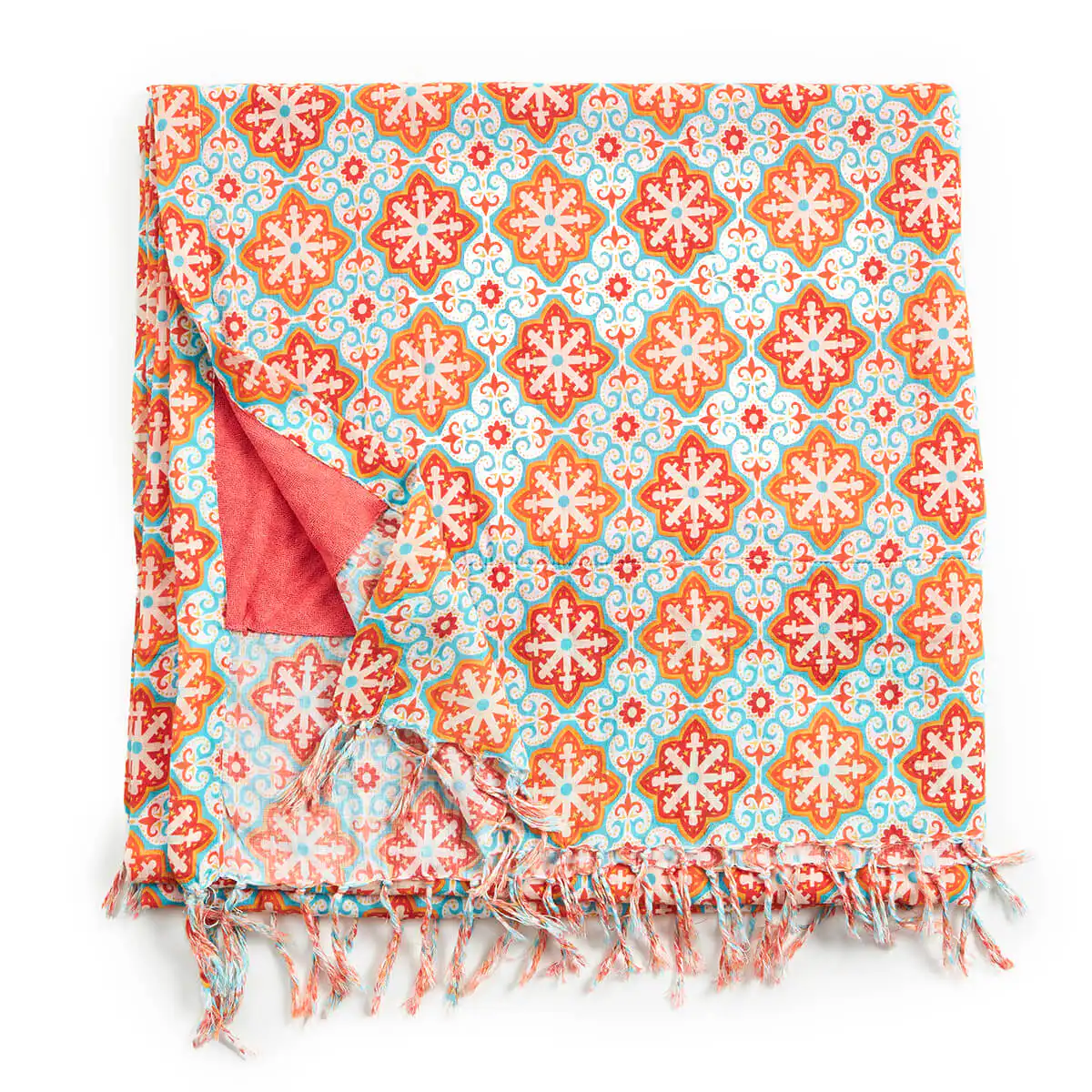 Verde Γυναικεία Πετσέτα Θαλάσσης 61-0019 Cotton Ινδίας Πολύχρωμο