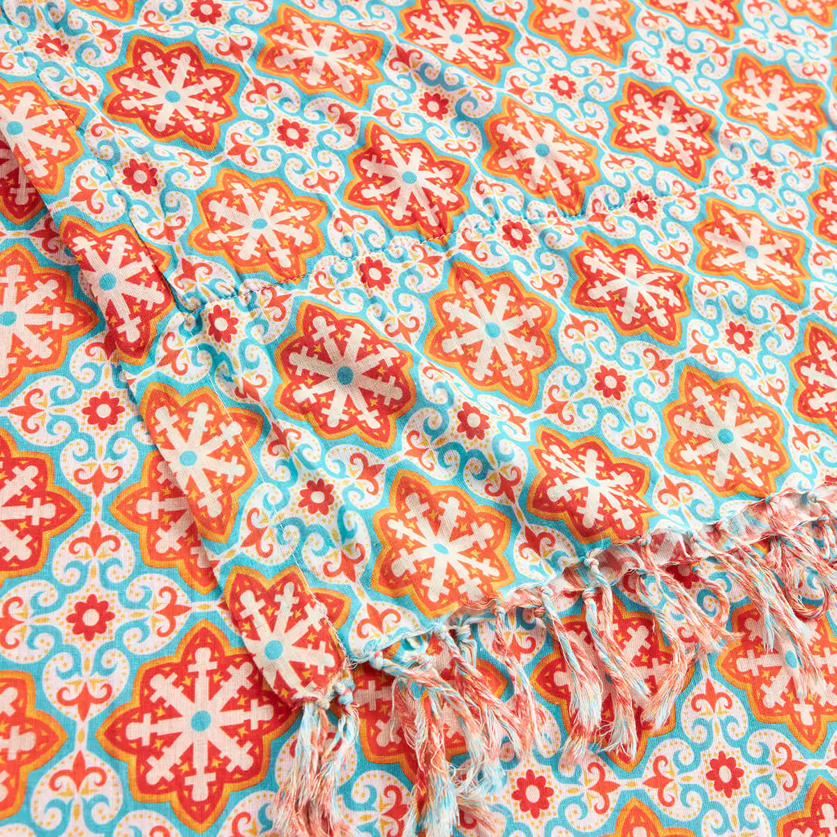 Verde Γυναικεία Πετσέτα Θαλάσσης 61-0019 Cotton Ινδίας Πολύχρωμο