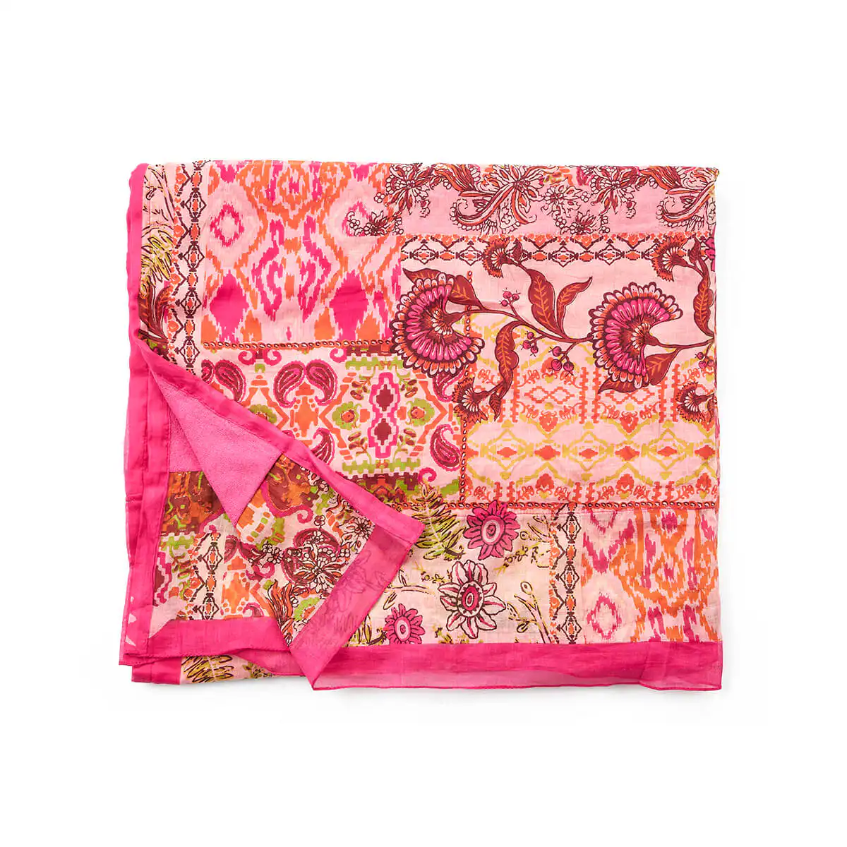 Verde Γυναικεία Πετσέτα Θαλάσσης Παρεο 61-0023 Βαμβακερή Πολύχρωμο