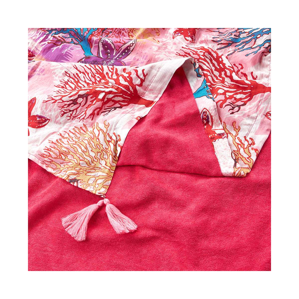 Verde Γυναικεία Πετσέτα Θαλάσσης 61-0024 Βαμβακερή Πολύχρωμο