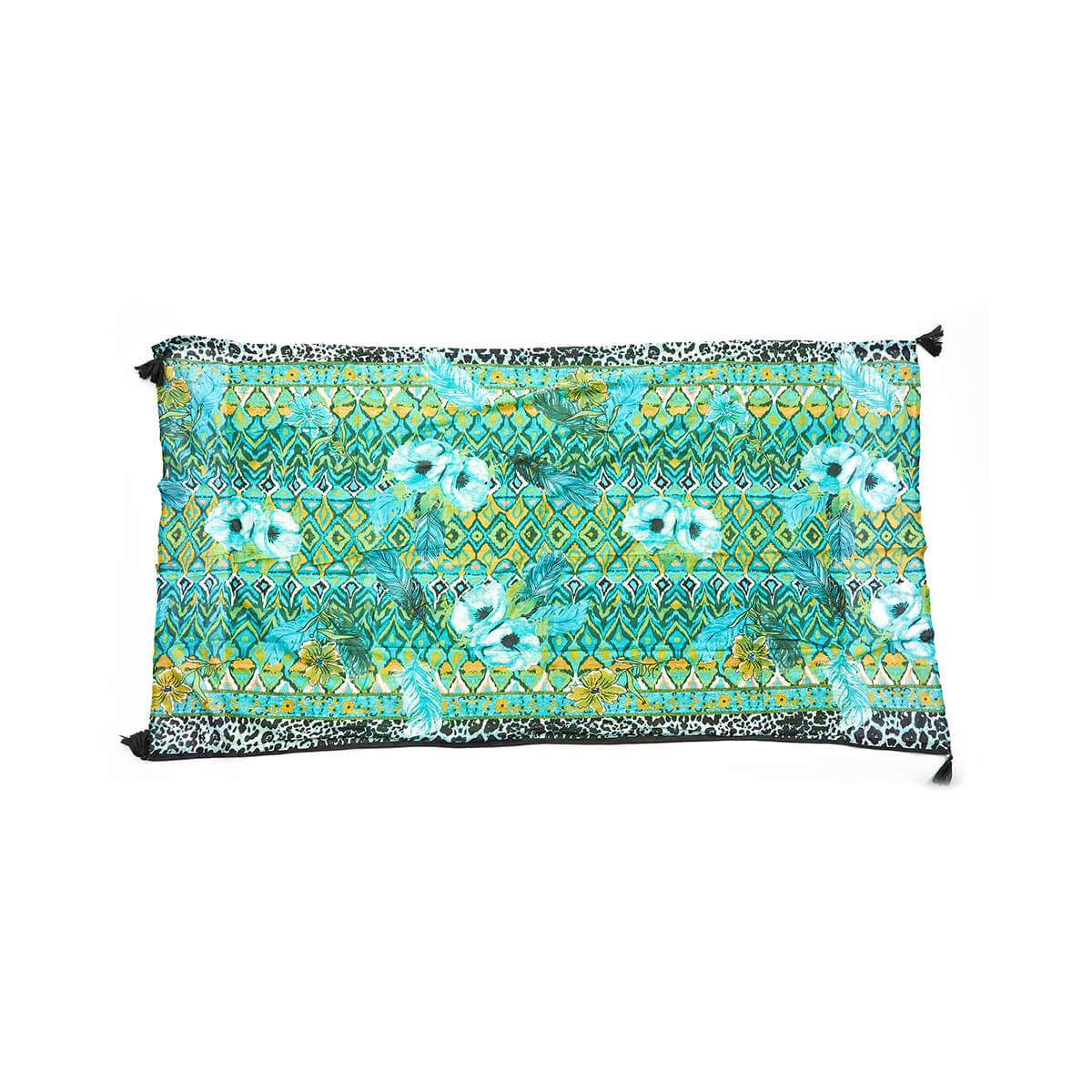 Verde Γυναικεία Πετσέτα Θαλάσσης Παρεο 61-0026 Βαμβακερή Μαύρο