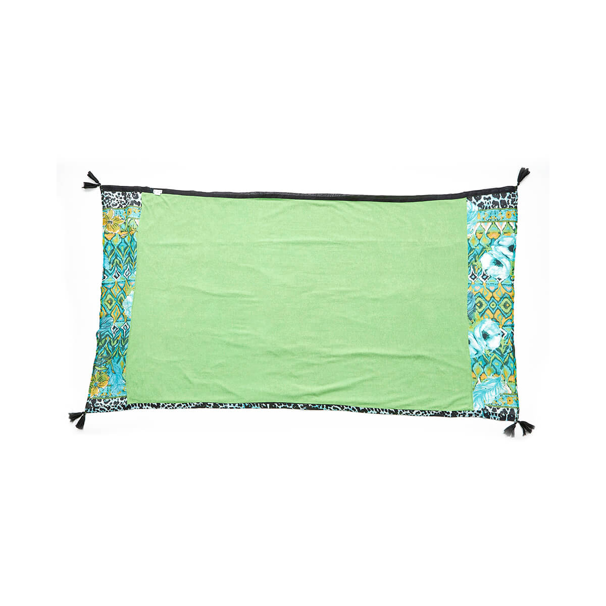 Verde Γυναικεία Πετσέτα Θαλάσσης Παρεο 61-0026 Βαμβακερή Μαύρο