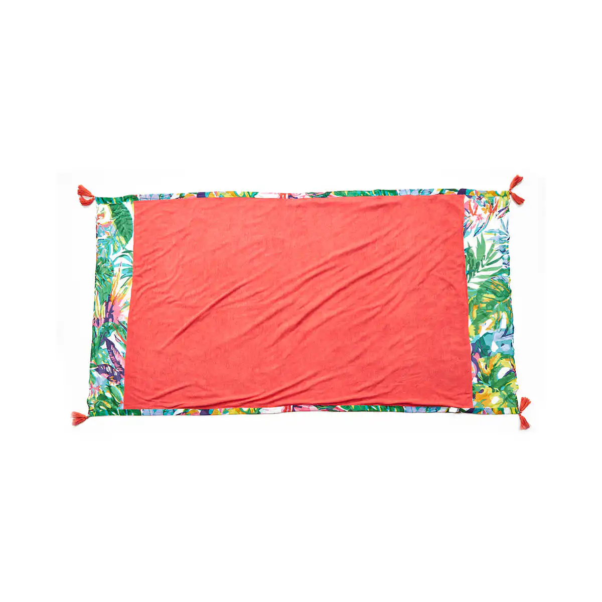 Verde Γυναικεία Πετσέτα Θαλάσσης Παρεο΄61-0027 Βαμβακερή Πορτοκαλί