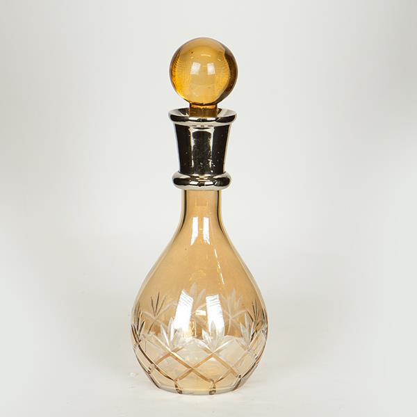 ΚΑΡΑΦΑ ΓΥΑΛΙΝΗ – ΜΕΤΑΛΛΙΚΗ ΜΕΛΙ 11x22cm